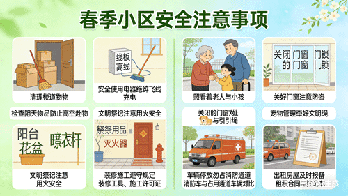 【重要通知】春季天干物燥，这10条居家安全提示请查收！