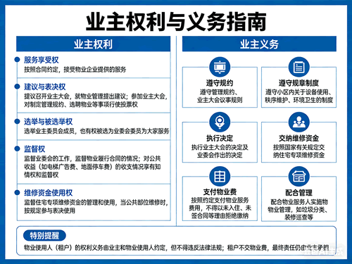 【物业普法】业主在物业管理活动中的权利与义务