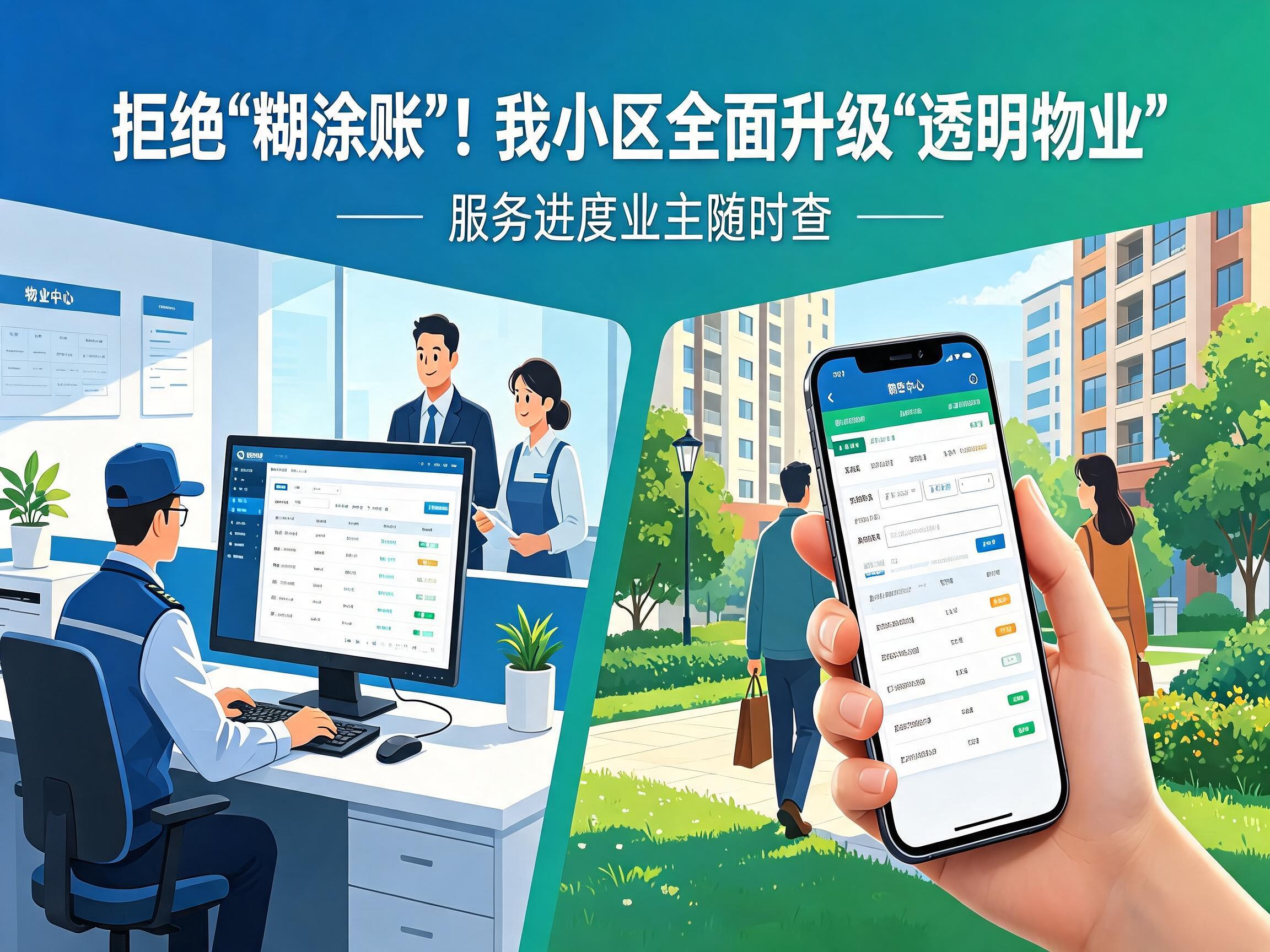 拒绝&ldquo;糊涂账&rdquo;！我小区全面升级&ldquo;透明物业&rdquo;，服务进度业主随时查